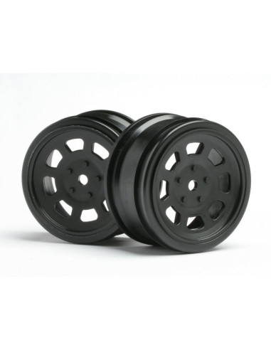 VINTAGE STOCK CAR WHEEL 26mm Black (0mm OFFSET)