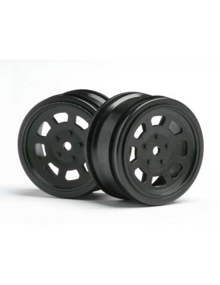VINTAGE STOCK CAR WHEEL 26mm Black (0mm OFFSET)