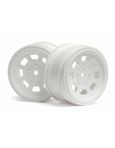 VINTAGE STOCK CAR WHEEL 26mm White (0mm OFFSET)