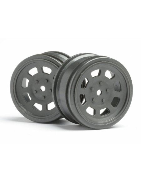 VINTAGE STOCK CAR WHEEL 26mm Gunmetal (0mm OFFSET)