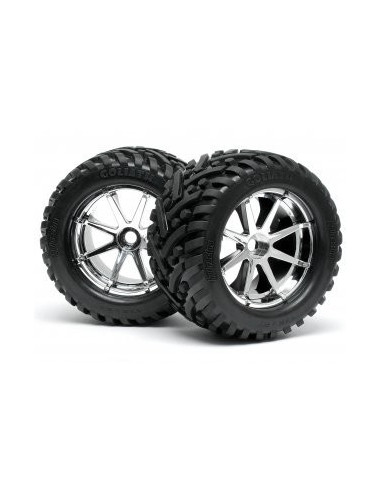 MOUNTED GOLIATH TYRE 178X97MM  ON BLAST WHEEL...