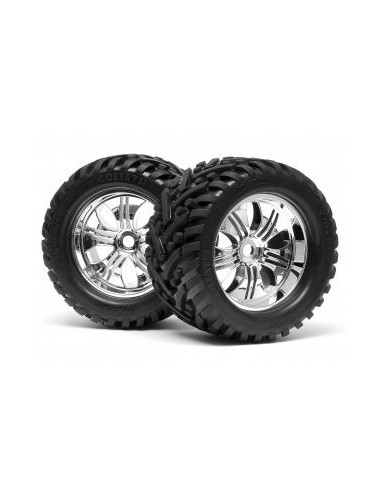 MOUNTED GOLIATH TYRE 178X97MM  ON TREMOR WHEEL...