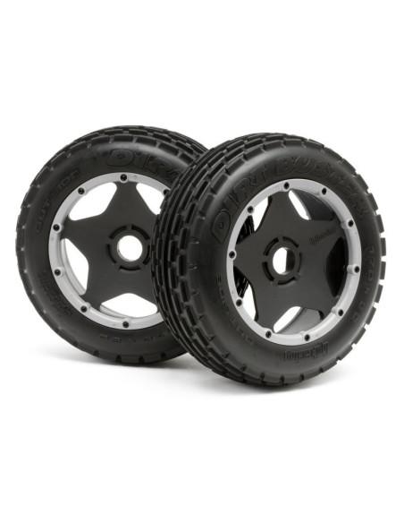 DIRT BUSTER RIB TIRE M COMPOUND ON BLACK WHEEL