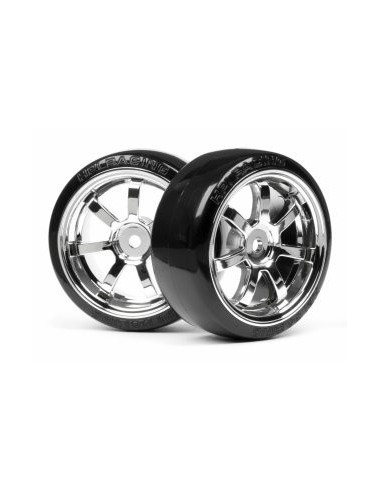T-DRIFT TIRE 26mm RAYS 57S-PRO WHEEL CHROME