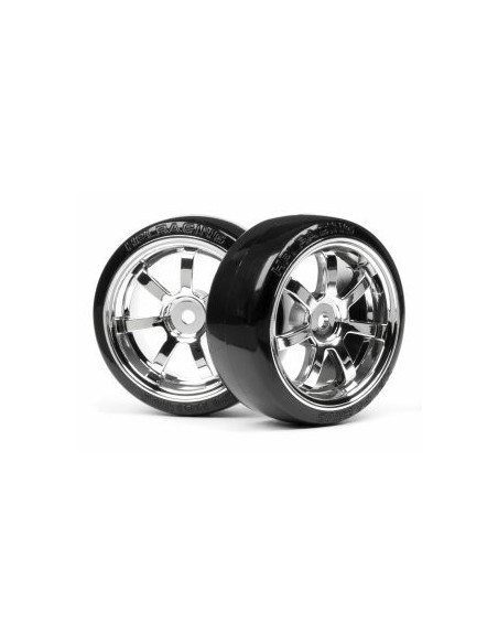 T-DRIFT TIRE 26mm RAYS 57S-PRO WHEEL CHROME