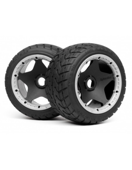 MOUNTED TARMAC BUSTER RIB TIRE M COMPOUND (REAR)