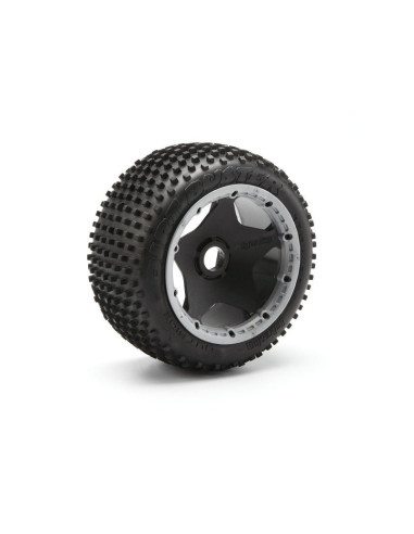 DIRT BUSTER BLOCK TIRE HD COMPOUND ON BLACK WHEEL