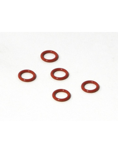 SILICONE O RING SS-045 4.5 X 6.6MM (RED)(5PCS)