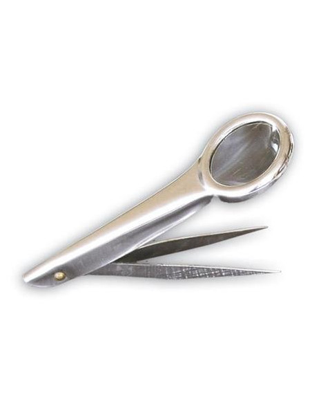 Pinzas con lupa mini 95mm.