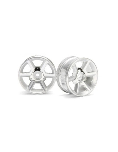 GT WHEEL SILVER (6mm OFFSET/2pcs)