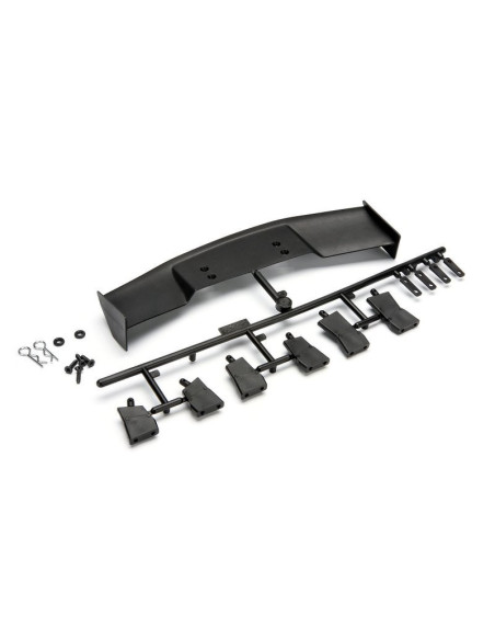 GT WING SET (TYPE D/10TH SCALE/BLACK)