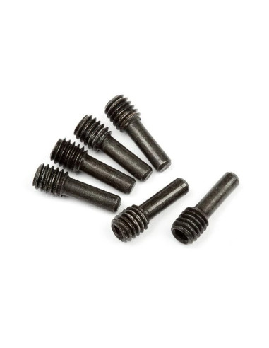 SCREW SHAFT M4x2.5x12mm (BLACK/6pcs)