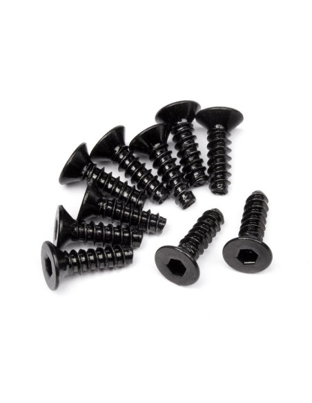 TP. FLAT HEAD SCREW M3x10mm (HEX SOCKET/10pcs)