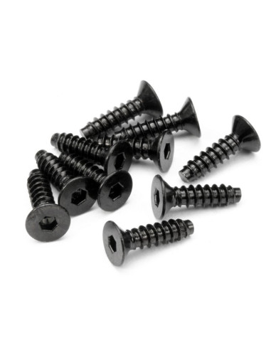 TP FLAT HEAD SCREW M4X15MM (HEX SOCKET/10PCS)