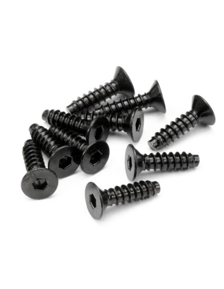 TP FLAT HEAD SCREW M4X15MM (HEX SOCKET/10PCS)