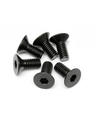FLAT HEAD SCREW M6x14mm (HEX SOCKET/6pcs)