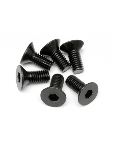 FLAT HEAD SCREW M6x14mm (HEX SOCKET/6pcs)