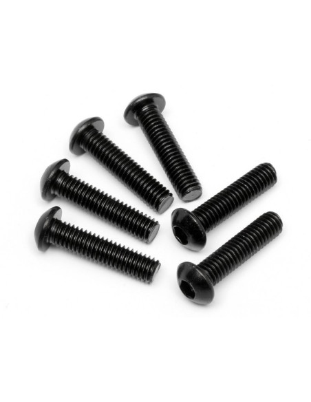 BUTTON HEAD SCREW M6x25mm (HEX SOCKET/6pcs)