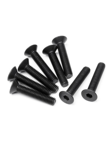 FLAT HEAD SCREW M3x16mm (HEX SOCKET/8pcs)