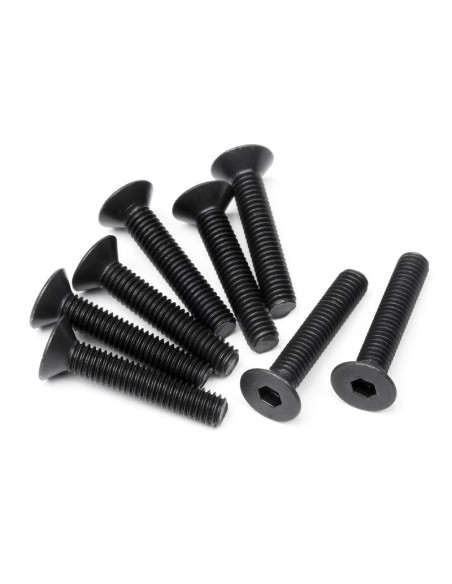 FLAT HEAD SCREW M3x16mm (HEX SOCKET/8pcs)