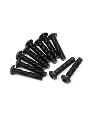 BUTTON HEAD SCREW M3x16mm (HEX SOCKET/10pcs)