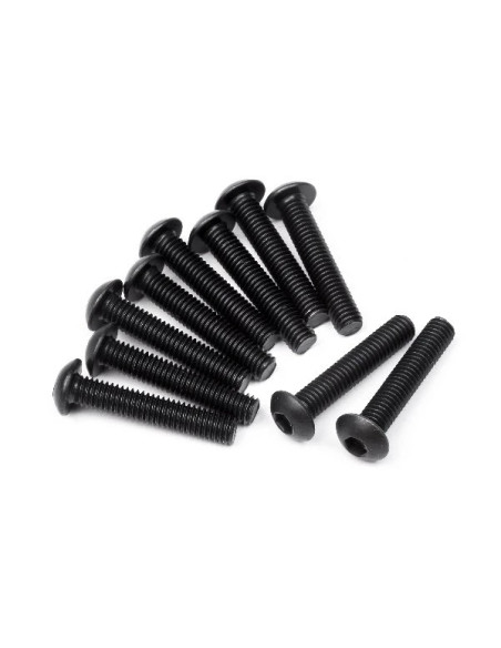 BUTTON HEAD SCREW M3x16mm (HEX SOCKET/10pcs)