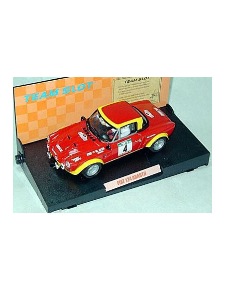 Fiat 124 Abarth "Portugal '76" fabricado a mano en Resina - TEAM SLOT