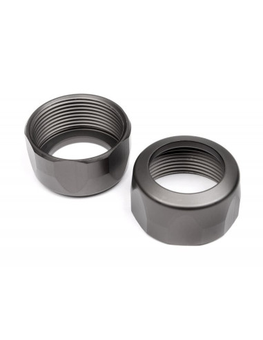 SHOCK CAP 20x12mm (GUNMETAL (2/pcs)