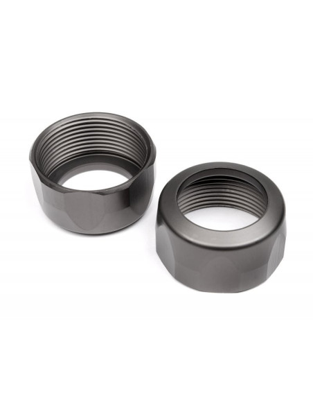 SHOCK CAP 20x12mm (GUNMETAL (2/pcs)