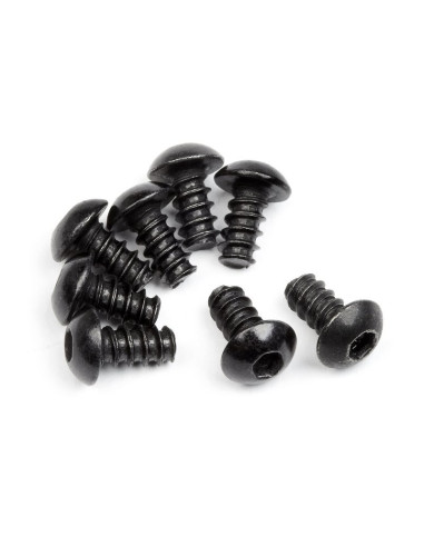 TP. BUTTON HEAD SCREW M3x6mm (HEX SOCKET/8pcs)