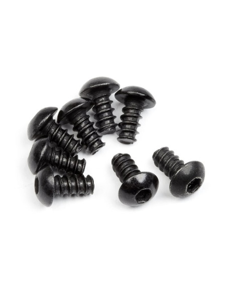 TP. BUTTON HEAD SCREW M3x6mm (HEX SOCKET/8pcs)