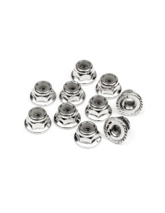 SERRATED FLANGE LOCK NUT M4...