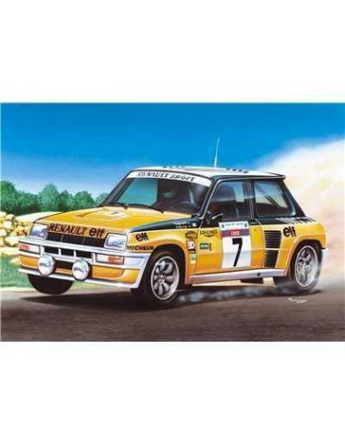 RENAULT R5 TURBO 1/24 Heller - Pegamento + Pinturas Incl.