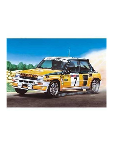 RENAULT R5 TURBO 1/24 Heller - Pegamento + Pinturas Incl.