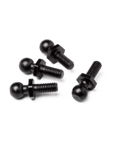 BALL STUD 4.7x14mm (BLACK/4pcs)
