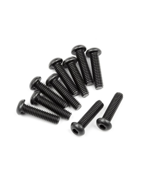 BUTTON HEAD SCREW M2.5x10mm (HEX SOCKET/10pcs)