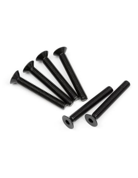 FLAT HEAD SCREW M4X30MM (HEX SOCKET/6PCS)