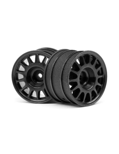 WR8 RALLY OFFROAD WHEEL BLACK (48x33mm/2pcs)