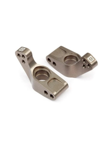 ALUMINUM REAR HUB CARRIER SET (0 DEG/HARD ANODIZE)