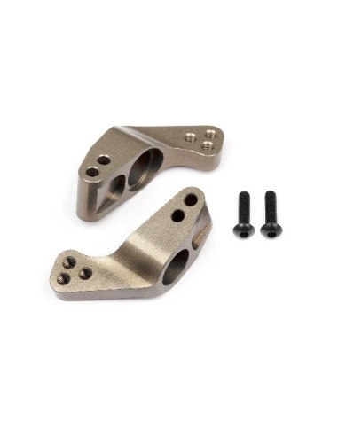 ALUMINUM REAR HUB CARRIER SET (0 DEG/HARD ANODIZE)