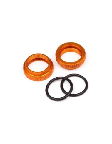 ALUMINUM SHOCK ADJUSTER (ORANGE/2pcs)