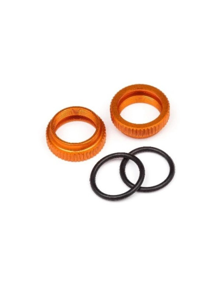 ALUMINUM SHOCK ADJUSTER (ORANGE/2pcs)