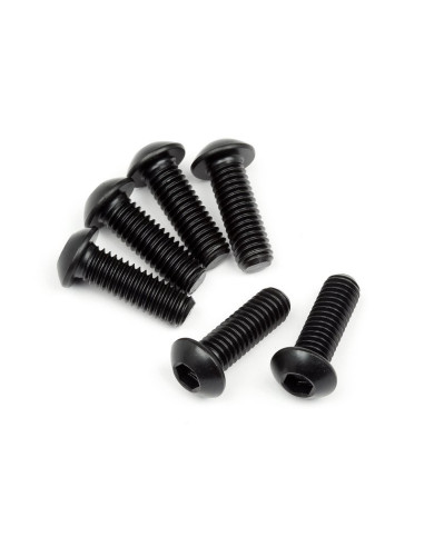 BUTTON HEAD SCREW M6X18MM (HEX SOCKET) (6PCS)