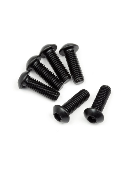 BUTTON HEAD SCREW M6X18MM (HEX SOCKET) (6PCS)