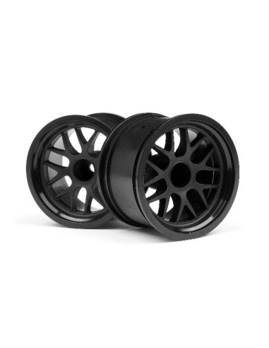 BBS SPOKE WHEEL 48x34mm BLACK (14mm OFFSET/2pcs)