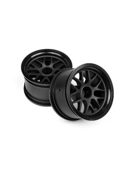 BBS SPOKE WHEEL 48x34mm BLACK (14mm OFFSET/2pcs)