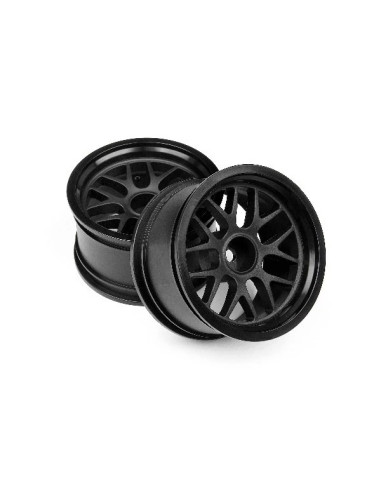 BBS SPOKE WHEEL 48x31mm BLACK (9mm OFFSET/2pcs)