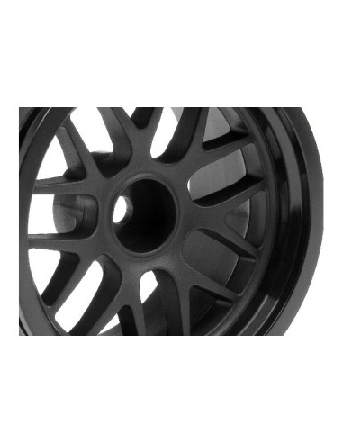 BBS SPOKE WHEEL 48x31mm BLACK (9mm OFFSET/2pcs)
