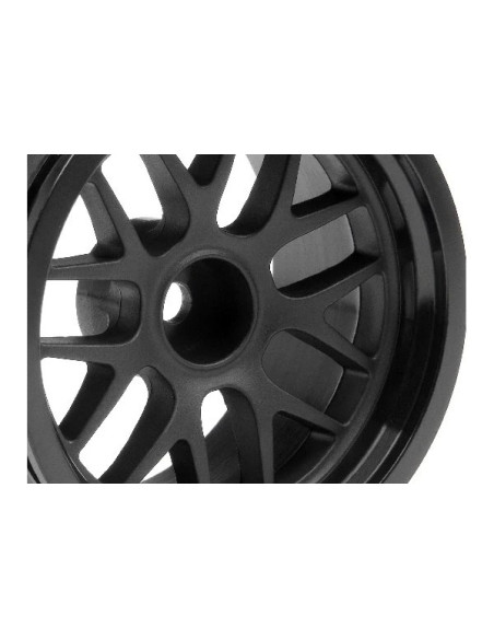 BBS SPOKE WHEEL 48x31mm BLACK (9mm OFFSET/2pcs)