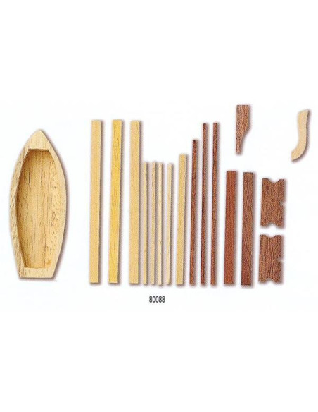 Bote en madera - 93 x x35 mm Constructo